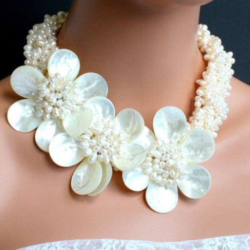 Flower Princess Pearl Necklace